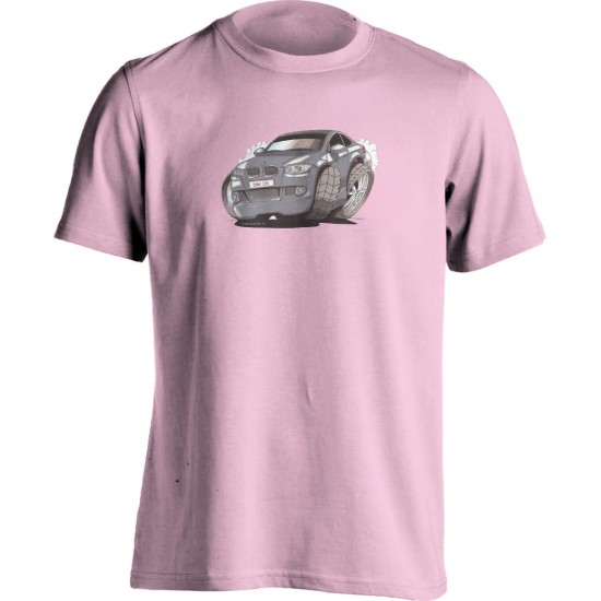 Koolart BMW 335I Silver -2174- Adults Unisex Kartoon Motor Vehicle T Shirt