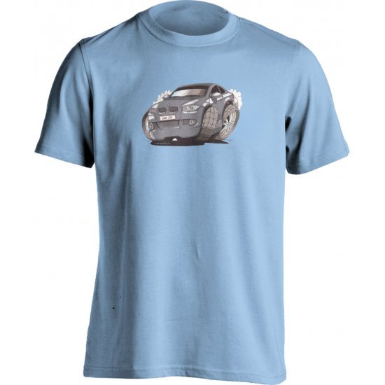 Koolart BMW 335I Silver-2174 Child's Motor Vehicle Kartoon T Shirt 