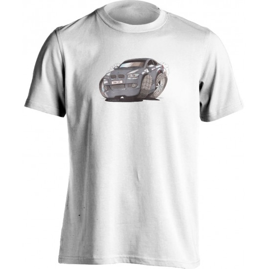 Koolart BMW 335I Silver -2174- Adults Unisex Kartoon Motor Vehicle T Shirt