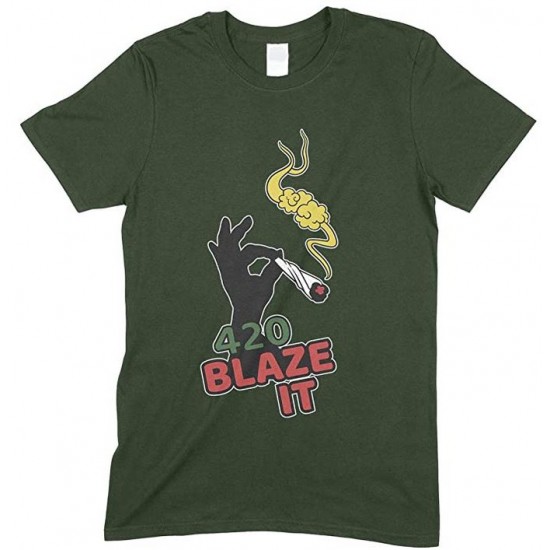 420 Blaze IT Weed- Men's Funny T Shirt 