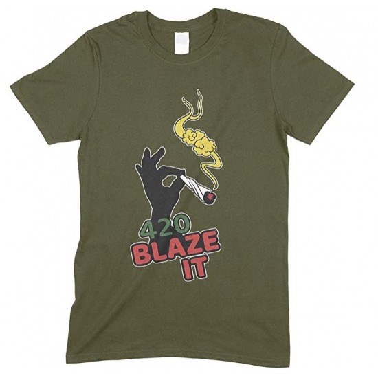 420 Blaze IT Weed- Men's Funny T Shirt 