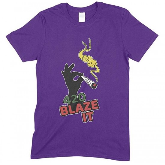 420 Blaze IT Weed- Men's Funny T Shirt 