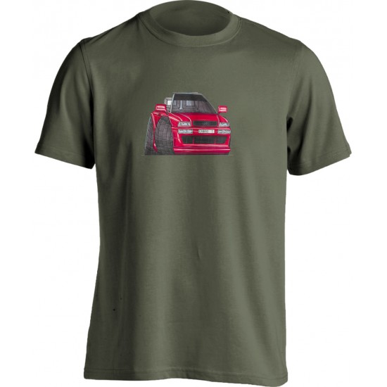 Adults Koolart Audi 80 Cabrio Red 0377 T Shirt