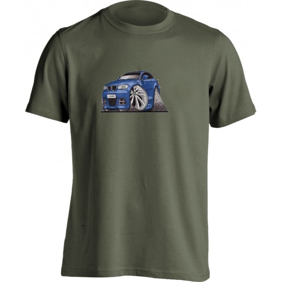 Koolart BMW 1 Coupe Blue-3152 Adults Unisex Kartoon T Shirt