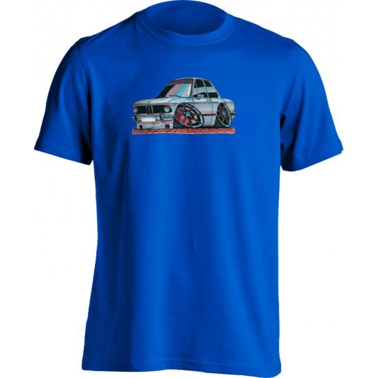 Koolart BMW 2002 COUPE White-0078-Child's Motor Vehicle T Shirt 