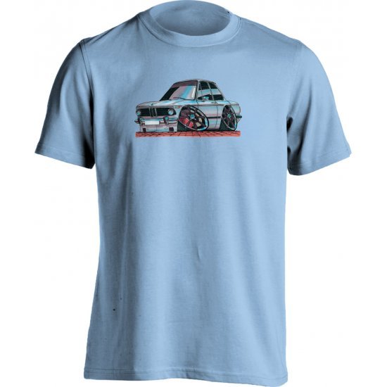 Koolart BMW 2002 COUPE White-0078-Child's Motor Vehicle T Shirt 