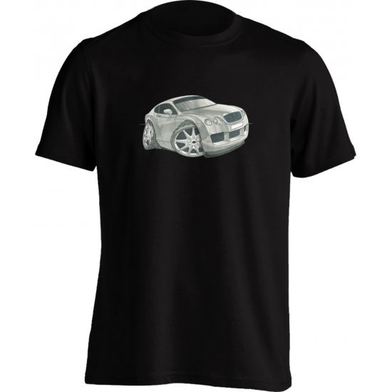 Koolart Bentley Continental Silver-1735-Child's Unisex T Shirt