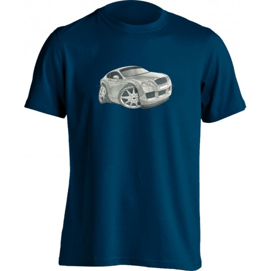 Koolart Bentley Continental Silver-1735-Unisex T Shirt