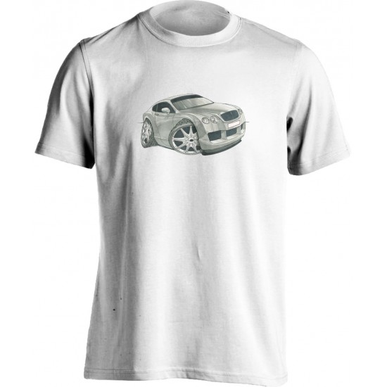 Koolart Bentley Continental Silver-1735-Unisex T Shirt