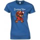  Funny Cute Dachshund Wearing Red Glasses Dog Mum-Ladies T Shirt 