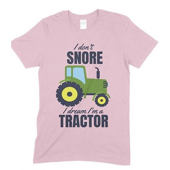  I Don't Snore I Dream I'm A Green Tractor Funny Men's Novelty T Shirt 