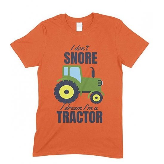  I Don't Snore I Dream I'm A Green Tractor Funny Men's Novelty T Shirt 