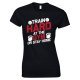 Train Hard At The Gym Or Stay Home -Ladies Gym T Shirt