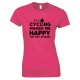 Cycling Makes Me Happy -You, Not So Much - Ladies Style T Shirt