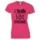 I Really Like Cycling-Ladies Bicycle T Shirt