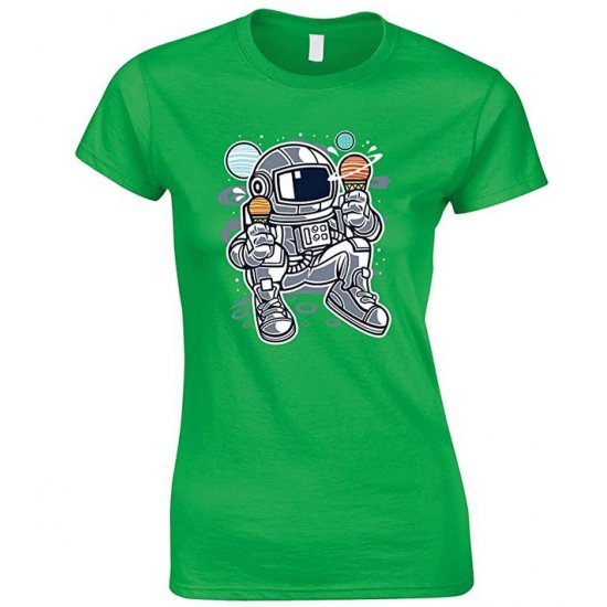 Astronaut Ice Cream, Ladies Space T Shirt 