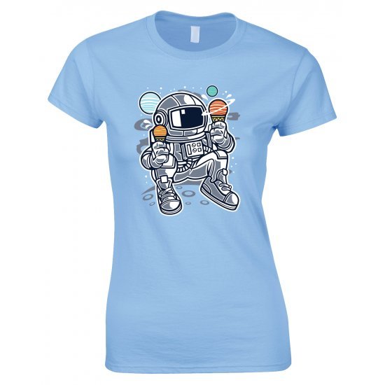 Astronaut Ice Cream, Ladies Space T Shirt 