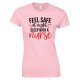 Feel Safe At Night Sleep With A Nurse - Funny Ladies Style T Shirt.