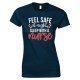 Feel Safe At Night Sleep With A Nurse - Funny Ladies Style T Shirt.