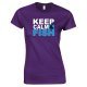 Keep Calm & Fish - Ladies Style T Shirt