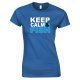 Keep Calm & Fish - Ladies Style T Shirt