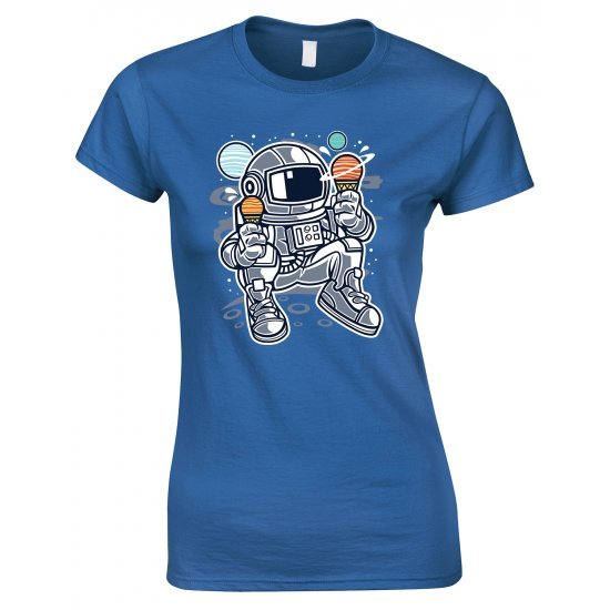 Astronaut Ice Cream, Ladies Space T Shirt 