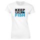 Keep Calm & Fish - Ladies Style T Shirt