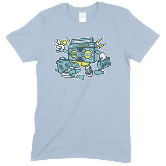 Boombox Cartoon Funny Children's T Shirt Boy-Girl 