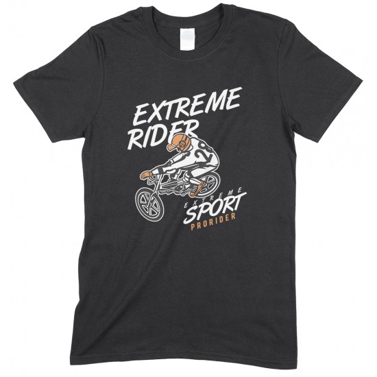 Extreme Rider- Extreme Sport BMX-Unisex Kids T Shirt Boys-Girls