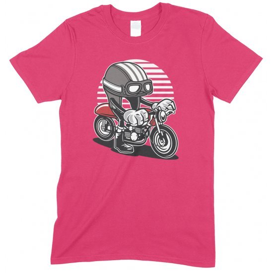 Caferacer Cartoon Motorbike Children's  Funny T Shirt