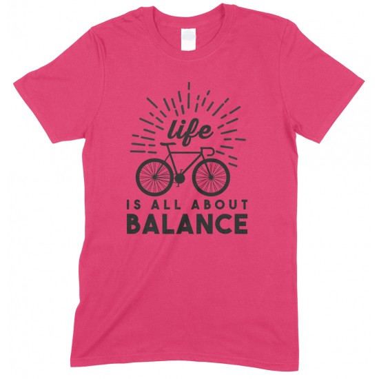 Life is All About Balance-Cycling -T Shirt Boy-Girl