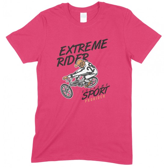 Extreme Rider- Extreme Sport BMX-Unisex Kids T Shirt Boys-Girls