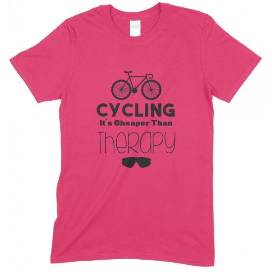 Cycling It's Cheaper Than Therapy -Child's T Shirt Boy/Girl