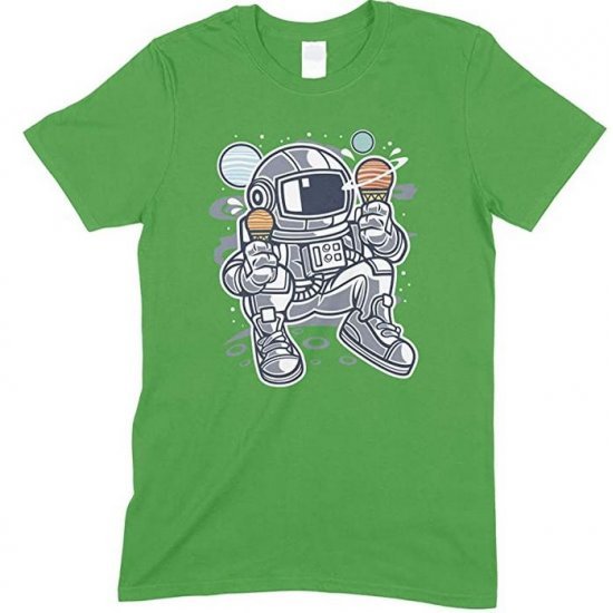 Astronaut Ice Cream Space T Shirt Unisex Men's