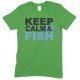 Keep Calm & Fish - Unisex Adults T Shirt