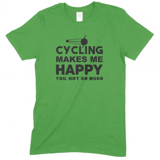 Cycling Makes Me Happy- You, Not So Much - Kids T Shirt Boy/Girl