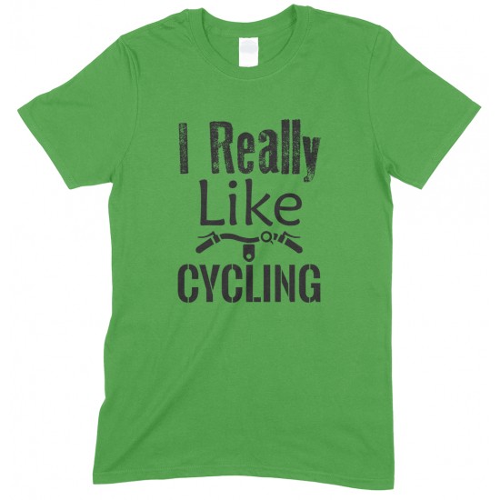 I Really Like Cycling-Children's T Shirt Boy-Girl 