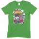 Burger scooter Cartoon - Children's Funny T Shirt Boy-Girl 