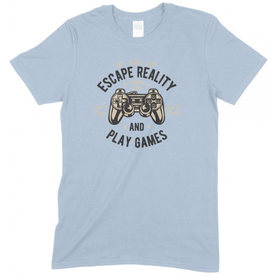 Eat Sleep Play Escape Reality and Play Games - Unisex T-Shirts-Girls-Boys