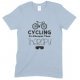  Cycling It's Cheaper Than Therapy-Adults Unisex T Shirt 