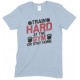 Train Hard at The Gym Or Stay Home - Children's Gym T Shirt Boy-Girl 