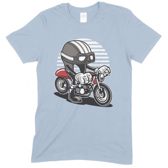 Caferacer Cartoon Motorbike Children's  Funny T Shirt