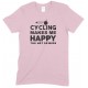 Cycling Makes Me Happy- You, Not So Much - Kids T Shirt Boy/Girl