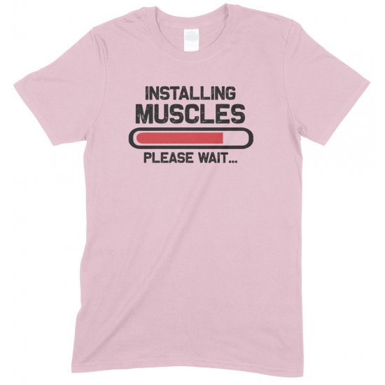 Installing Muscles Please Wait -Child's Gym T Shirt Boy/Girl