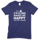 Cycling Makes Me Happy-You, Not So Much-Adults Unisex T Shirt