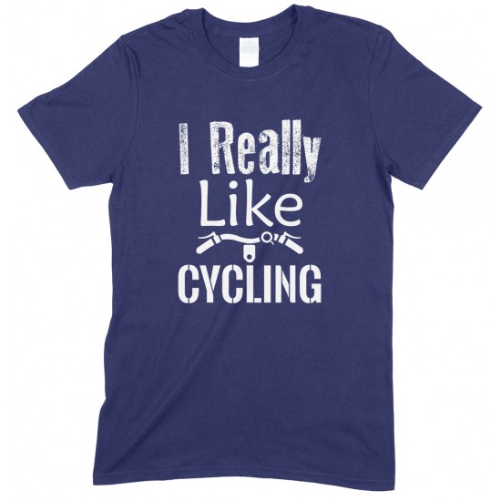 I Really Like Cycling-Unisex Adults T Shirt