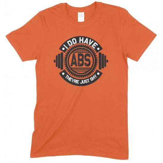  I Do Have ABS They're Just Shy- Gym Unisex T Shirt