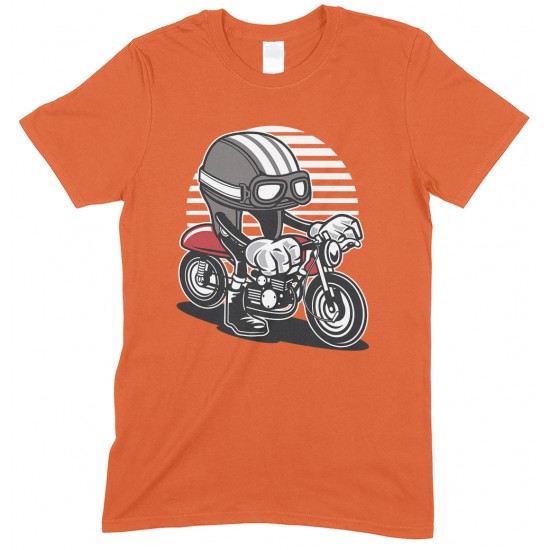 Caferacer Cartoon Motorbike Funny Men's Novelty T Shirt