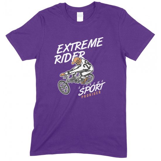  Extreme Rider- Extreme Sport BMX-Unisex Adults T Shirt