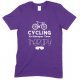  Cycling It's Cheaper Than Therapy-Adults Unisex T Shirt 